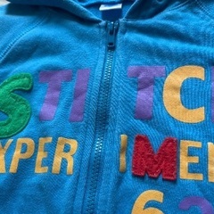 ベビー服　子供服　スティッチ フード付きパーカー　トレーナー　95の画像