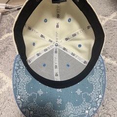 NEW ERA/ニューエラ キャップ LP 59FIFTY MLB 2-Tone Paisley アトランタ・ブレーブス クロームホワイト/スカイブルー 13515730 サイズ:8の画像