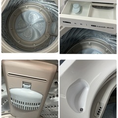 R735 ☀️ Hisense 洗濯機 （洗濯5.5㎏) 19年製 HW-G55A ⭐ 動作確認済 ⭐ クリーニング済の画像