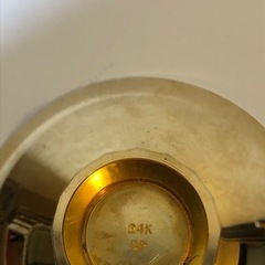 【お話し中】金盃２個　金メッキ　24KGPの画像