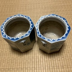 大正、昭和時代の手焙り火鉢2個　直径15高さ15の画像