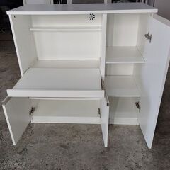 キッチンカウンター　キッチンボード　食器棚『中古良品、棚板ふやけあり』の画像