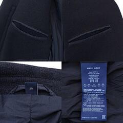 ARMANI JEANS アルマーニジーンズ ジップアップ ウール ジャケット 50 ブラック メンズの画像