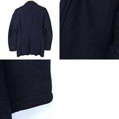 ARMANI JEANS アルマーニジーンズ ジップアップ ウール ジャケット 50 ブラック メンズの画像