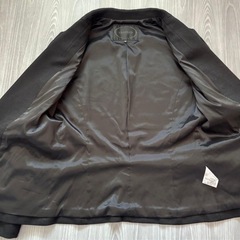 【訳あり】アンタイトル　スカートスーツ　セットアップ　ウール　日本製　ブラックの画像