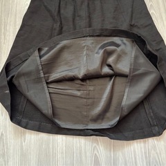 【訳あり】アンタイトル　スカートスーツ　セットアップ　ウール　日本製　ブラックの画像