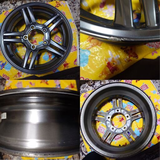 人気　スズキ純正 ENKEI製 ジムニーJB23W ランドアドベンチャー10型　16 インチ ホイール４本セット　ガリ傷飛び石傷あり