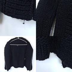 グッチ ジップアップ 厚手 カーディガン XS ブラック 103114 X8005 メンズ GUCCIの画像