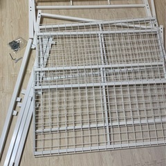 【掲載期間11/20まで、ニトリ】シングルベットフレーム、白の画像