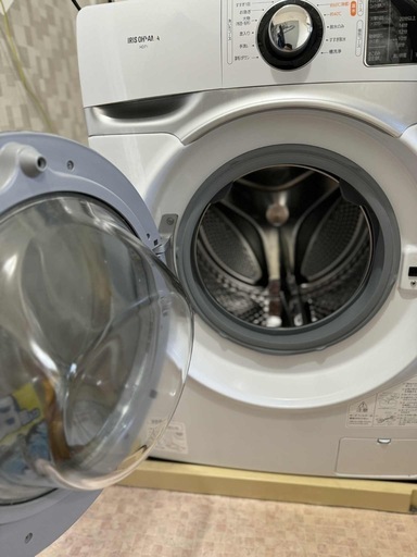 アイリスオーヤマ ドラム式洗濯機 HD71-W/S（7.5kg） (ミンちゃんの