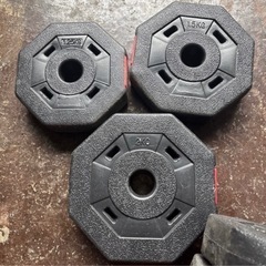 ダンベル　中古品　取り外し可能！　総重量20キロ　筋トレ用の画像