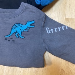 【110cm】キッズダウン＋トレーナーの画像