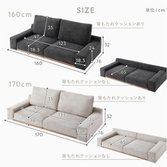 RASIK 2.5人掛けローソファの画像