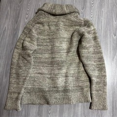 古着　ローズバッドカップルズ　ボア　カーディガン　ショールカラー　カウチン　パイル　Mの画像