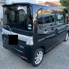 車検９年11月迄タントカスタム　ナビbluetoothETC禁煙車修復無しの画像