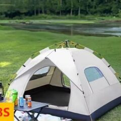 ドーム型テント 簡単組立ポップアップ　3人用 200*200*135cm　防寒室内使用にも　ほぼ新品　②の画像