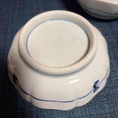 SR-6 有田焼　岩徳窯　八角　皿　青花模様　5枚セットの画像