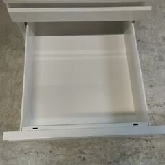 オフィスコム　３段ワゴン　マット塗装、クリア塗装２種あり『美品中古』複数入荷！※鍵なしの画像