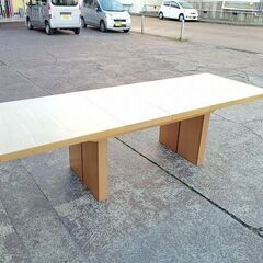 伸張式ダイニングテーブルと椅子７点のダイニングセット『中古良品』の画像