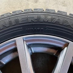 165/65-14◇2022年製◇国産ｽﾀｯﾄﾞﾚｽﾀｲﾔ&ｱﾙﾐﾎｲｰﾙ4本ｾｯﾄ◇溝あり◇の画像