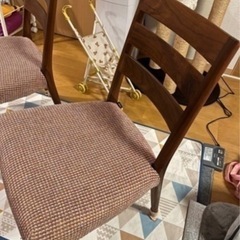 ※価格相談OK
　カリモク　ダイニングテーブル　無垢材　6人用　4脚せっとセット　　　の画像