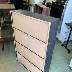 【リサイクルショップ ピカソ 小松原】📚🌟【文庫本ラック CMCR-9060】ダークブラウン✨4段収納でたっぷり入る！📚🌟★8414★の画像