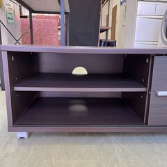 【リサイクルショップ ピカソ 小松原】📺🌟32インチ対応📺キャスター付きテレビボード／ダークブラウン🌟📺★3141★の画像