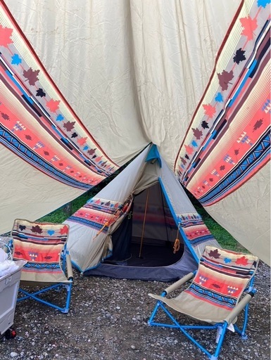ロゴス(LOGOS) ナバホ Tepee 300ワンポールテントタープチェアセット