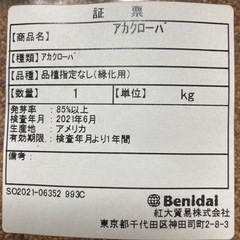 レッドクローバー種　1kgの画像