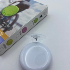 紛失防止に。スマートタグ2個セット。白のみ。の画像