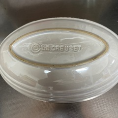 ルクルーゼ　オーバル　カレー皿　ホワイト①の画像