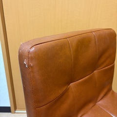 (傷あり)　niko and... レザー調チェア　の画像