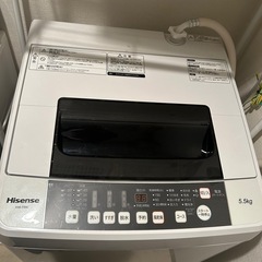 洗濯機5.5kg Hisense の画像