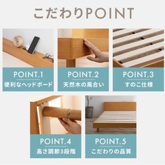 ベッド（フレーム + ポケットコイルマットレス）の画像