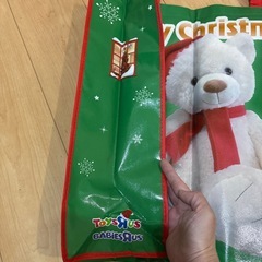 トイザらス クリスマスベアー バッグ Lの画像