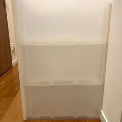 無印良品 ポリプロピレン収納ケース 引出式 大 3段 55×44×67.5cm 半透明  の画像