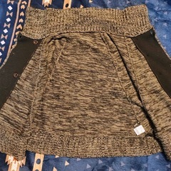 cle des zones  クレデゾーンウール混ポンチョ　Mの画像