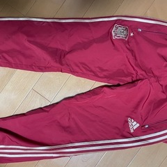 adidas スペイン代表 トラックジャケット ジャージ　セットアップ レッド ゴールドの画像