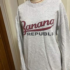 Banana Republic ARCHIVE LOGO SWEATSHIRT グレー sサイズの画像