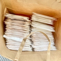 未使用　100枚以上　簡易マスク　普通サイズの画像