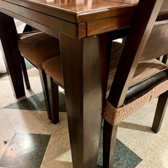 アメリカン家具/Ashley/イエローボックス/ダイニングテーブルセットの画像