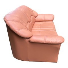 2人がけソファー ピンクの画像