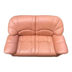 2人がけソファー ピンクの画像