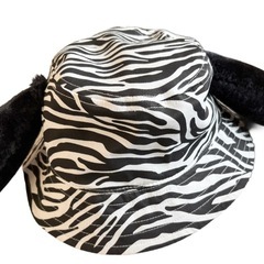 USJ購入スヌーピーファンキャップゼブラ柄バケットハット フリーサイズの画像