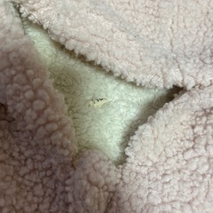 ピンクのもこもこジャンバー110の画像