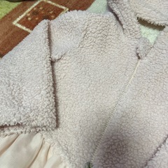 ピンクのもこもこジャンバー110の画像