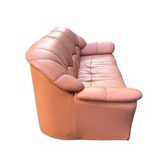 3人掛けソファー ピンクの画像