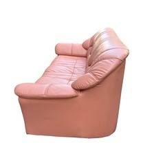 3人掛けソファー ピンクの画像