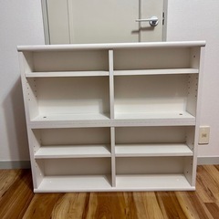 本棚　収納棚　白の画像