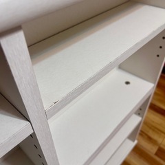 本棚　収納棚　白の画像